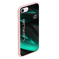 Чехол iPhone 7/8 матовый Lexus, цвет: 3D-светло-розовый — фото 2