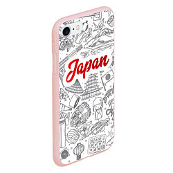 Чехол iPhone 7/8 матовый Япония Z, цвет: 3D-светло-розовый — фото 2