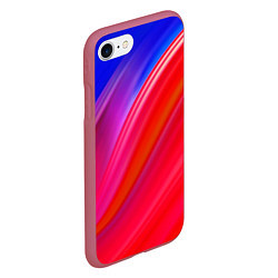 Чехол iPhone 7/8 матовый COLORS, цвет: 3D-малиновый — фото 2