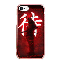 Чехол iPhone 7/8 матовый NEON SAMURAI, цвет: 3D-светло-розовый