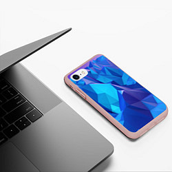 Чехол iPhone 7/8 матовый NEON CRYSTALLS, цвет: 3D-светло-розовый — фото 2