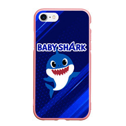 Чехол iPhone 7/8 матовый BABY SHARK БЭБИ ШАРК, цвет: 3D-баблгам
