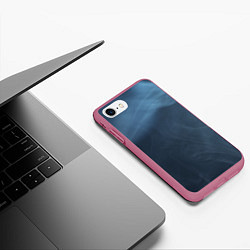Чехол iPhone 7/8 матовый Дымчатый, цвет: 3D-малиновый — фото 2