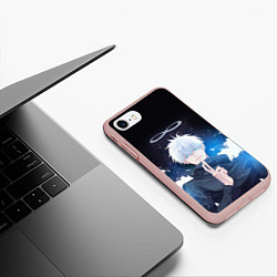 Чехол iPhone 7/8 матовый Магическая битва, цвет: 3D-светло-розовый — фото 2