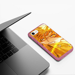 Чехол iPhone 7/8 матовый ЗЕНИЦУ АГАЦУМА, цвет: 3D-малиновый — фото 2