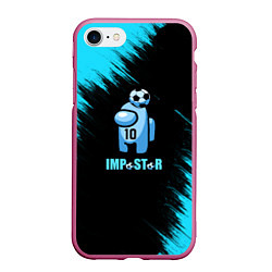 Чехол iPhone 7/8 матовый ImpostorMaradona, цвет: 3D-малиновый