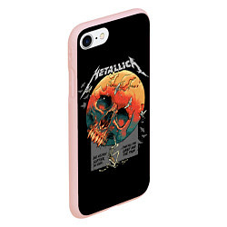 Чехол iPhone 7/8 матовый Metallica, цвет: 3D-светло-розовый — фото 2