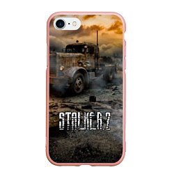 Чехол iPhone 7/8 матовый Stalker 2 Мертвый город, цвет: 3D-светло-розовый