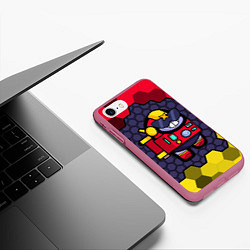 Чехол iPhone 7/8 матовый AMONG US - BRAWL STARS SURGE, цвет: 3D-малиновый — фото 2
