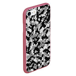 Чехол iPhone 7/8 матовый Камуфляж flencktar, цвет: 3D-малиновый — фото 2