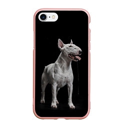 Чехол iPhone 7/8 матовый Bully, цвет: 3D-светло-розовый