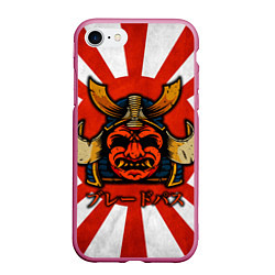 Чехол iPhone 7/8 матовый Sun samurai, цвет: 3D-малиновый