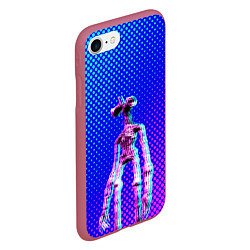 Чехол iPhone 7/8 матовый Siren Head - Helloween, цвет: 3D-малиновый — фото 2