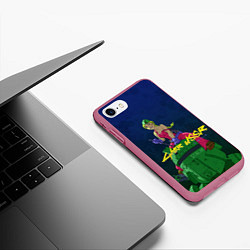 Чехол iPhone 7/8 матовый Cyber USSR 2077, цвет: 3D-малиновый — фото 2