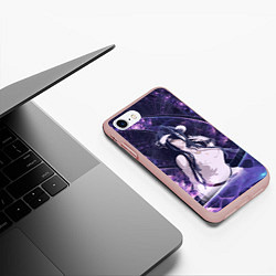 Чехол iPhone 7/8 матовый Альбедо, цвет: 3D-светло-розовый — фото 2