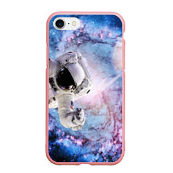 Чехол iPhone 7/8 матовый Космонавт, цвет: 3D-баблгам