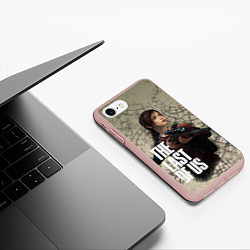 Чехол iPhone 7/8 матовый The Last of us, цвет: 3D-светло-розовый — фото 2