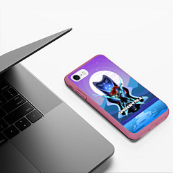 Чехол iPhone 7/8 матовый Undertale, цвет: 3D-малиновый — фото 2