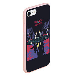 Чехол iPhone 7/8 матовый Стальной Алхимик, цвет: 3D-светло-розовый — фото 2