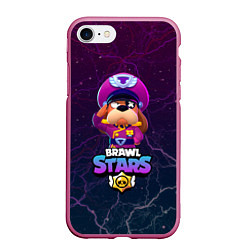 Чехол iPhone 7/8 матовый Brawl Stars - Colonel Ruffs, цвет: 3D-малиновый