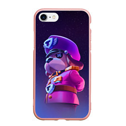 Чехол iPhone 7/8 матовый ГЕНЕРАЛ ГАВС - BRAWL STARS, цвет: 3D-светло-розовый