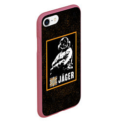 Чехол iPhone 7/8 матовый Jager, цвет: 3D-малиновый — фото 2