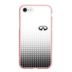Чехол iPhone 7/8 матовый Infiniti, цвет: 3D-светло-розовый