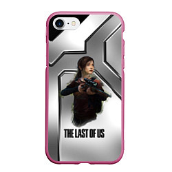 Чехол iPhone 7/8 матовый THE LAST OF US : ELLIE, цвет: 3D-малиновый