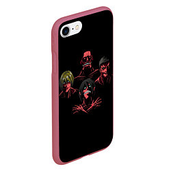Чехол iPhone 7/8 матовый Titan Rhapsody, цвет: 3D-малиновый — фото 2