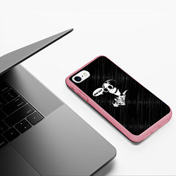 Чехол iPhone 7/8 матовый Билли Айлиш, цвет: 3D-баблгам — фото 2
