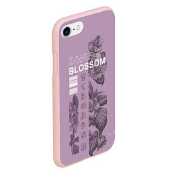 Чехол iPhone 7/8 матовый Blossom, цвет: 3D-светло-розовый — фото 2