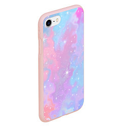 Чехол iPhone 7/8 матовый Просто космос, цвет: 3D-светло-розовый — фото 2