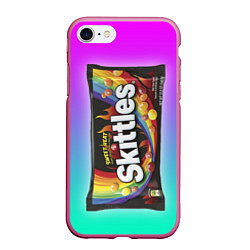 Чехол iPhone 7/8 матовый Skittles Черный