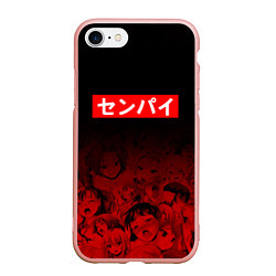 Чехол iPhone 7/8 матовый SENPAI СЕНПАЙ, цвет: 3D-светло-розовый