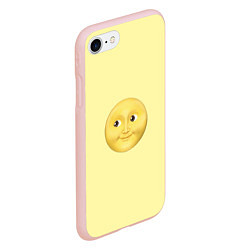 Чехол iPhone 7/8 матовый Светлая луна, цвет: 3D-светло-розовый — фото 2