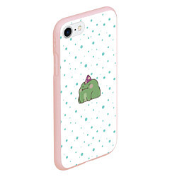 Чехол iPhone 7/8 матовый Лягушка-маг, цвет: 3D-светло-розовый — фото 2