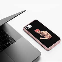 Чехол iPhone 7/8 матовый Ricardo, цвет: 3D-светло-розовый — фото 2