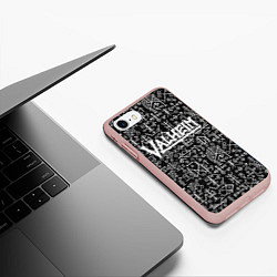 Чехол iPhone 7/8 матовый Valheim, цвет: 3D-светло-розовый — фото 2