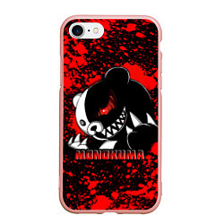 Чехол iPhone 7/8 матовый MONOKUMA МОНОКУМА BLOOD, цвет: 3D-светло-розовый