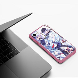 Чехол iPhone 7/8 матовый Kantai Collection: Hibiki, цвет: 3D-малиновый — фото 2