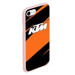 Чехол iPhone 7/8 матовый KTM КТМ, цвет: 3D-светло-розовый — фото 2