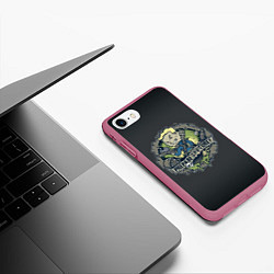 Чехол iPhone 7/8 матовый Voultboy, цвет: 3D-малиновый — фото 2