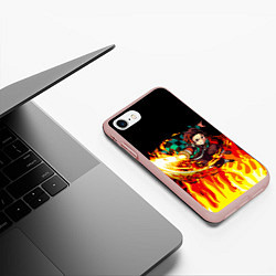 Чехол iPhone 7/8 матовый ТАНДЖИРО, цвет: 3D-светло-розовый — фото 2