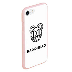 Чехол iPhone 7/8 матовый Radiohead, цвет: 3D-светло-розовый — фото 2