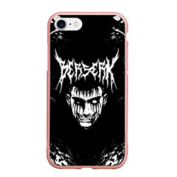 Чехол iPhone 7/8 матовый BERSERK БЕРСЕРК, цвет: 3D-светло-розовый