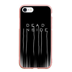 Чехол iPhone 7/8 матовый DEAD INSIDE DEATH STRANDING, цвет: 3D-светло-розовый