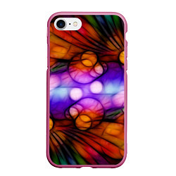 Чехол iPhone 7/8 матовый Яркое преображение, цвет: 3D-малиновый