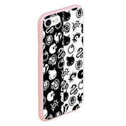 Чехол iPhone 7/8 матовый ЭМБЛЕМЫ МАГИЧЕСКАЯ БИТВА JK, цвет: 3D-светло-розовый — фото 2