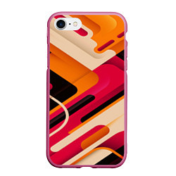 Чехол iPhone 7/8 матовый Traffic, цвет: 3D-малиновый
