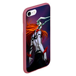 Чехол iPhone 7/8 матовый Bleach Ichigo Kurosaki, цвет: 3D-малиновый — фото 2